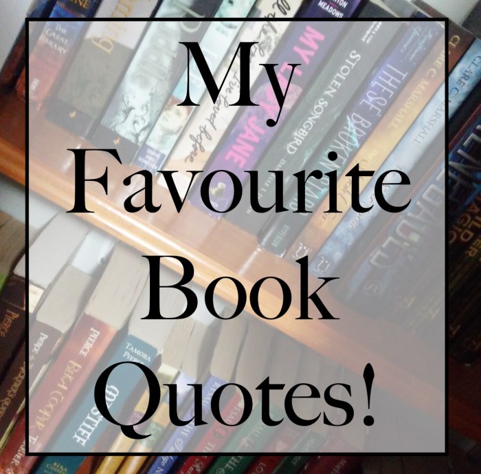 My Favourite Book Quotes